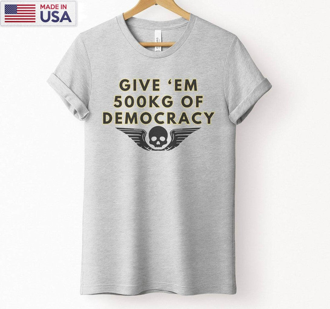 500kg Of Democracy Shirt, Funny Helldivers 2 Long Sleeve Sweater