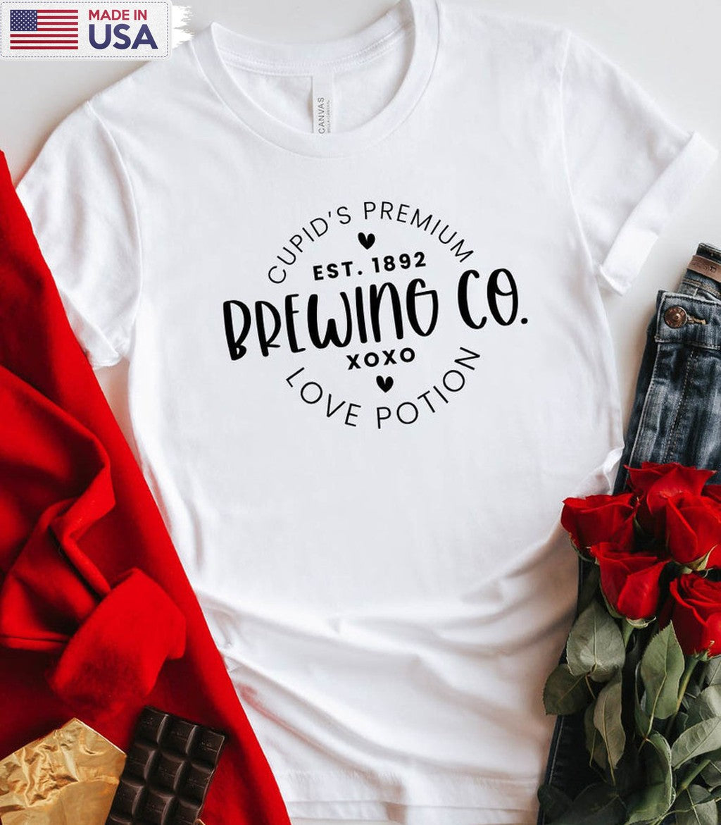 Cupid's Brewing Co Vintage Shirt, Valentines Day Tee