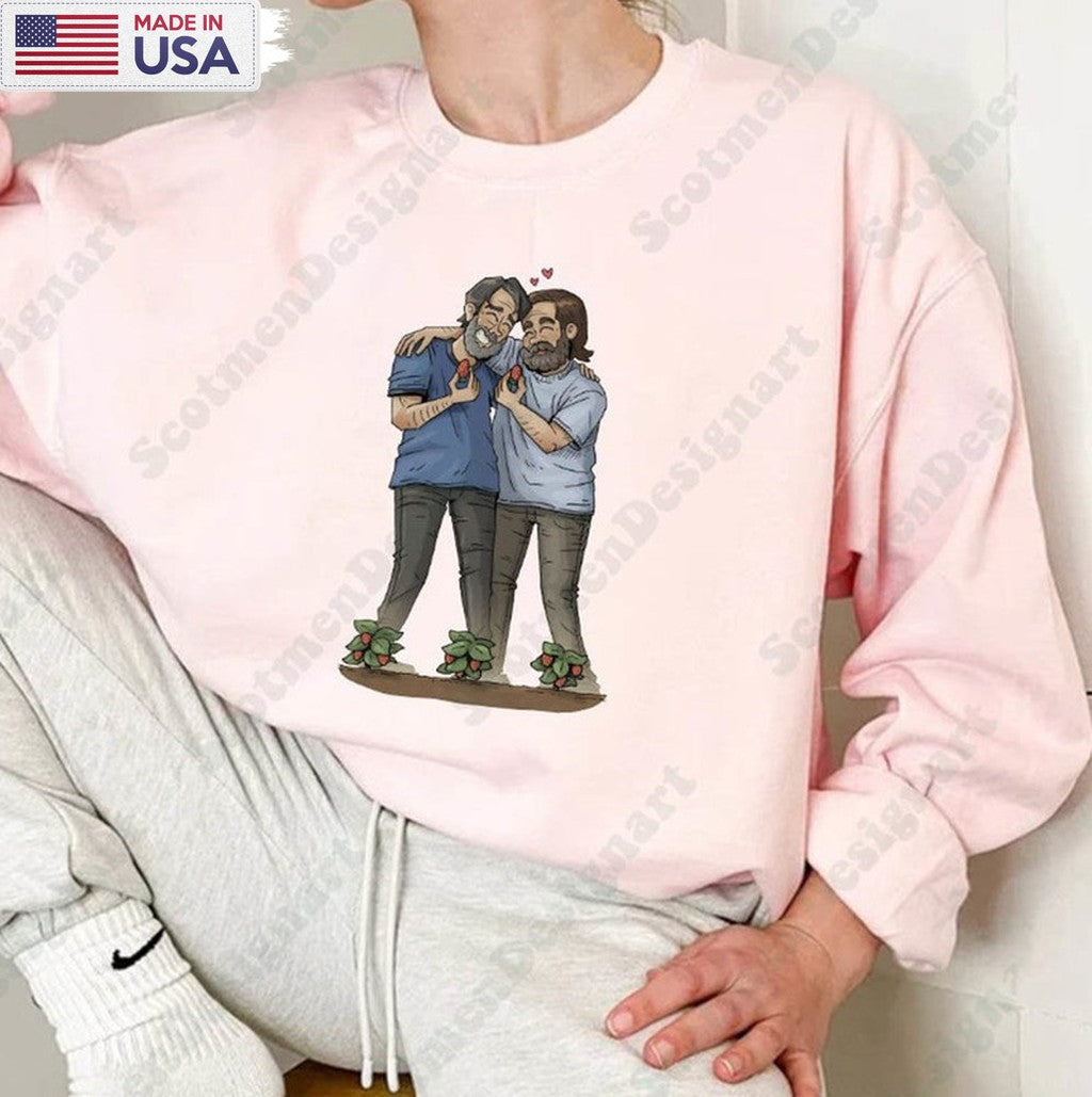 Bill And Frank Strawberry Farm Shirt, Tlou The Last Of Us Unisex T-shirt Long Sleeve