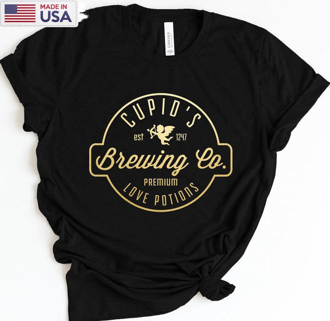 Cupid's Brewing Co Trending Shirt, Valentine Unisex T-shirt Long Sleeve