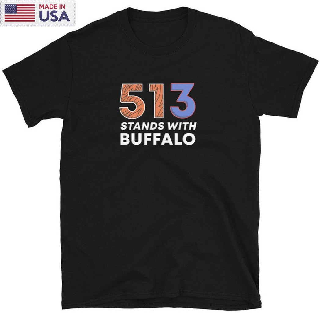 513 Stands With Buffalo Trendy Shirt, Damar Hamlin Short Sleeve Unisex Hoodie