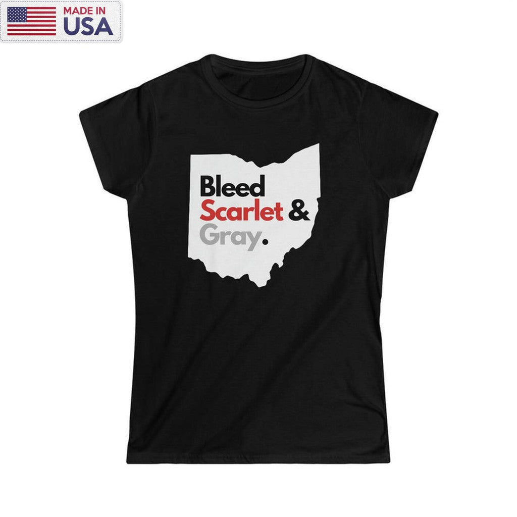 5 Ohio State Buckeys Bleed Scarlet And Gray Long Sleeve Unisex Hoodie