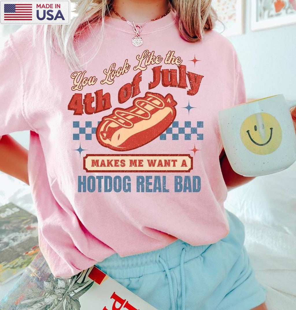 4th Of July Unisex Hoodie, Comfort You Look Like The 4th Of July Shirt Crewneck