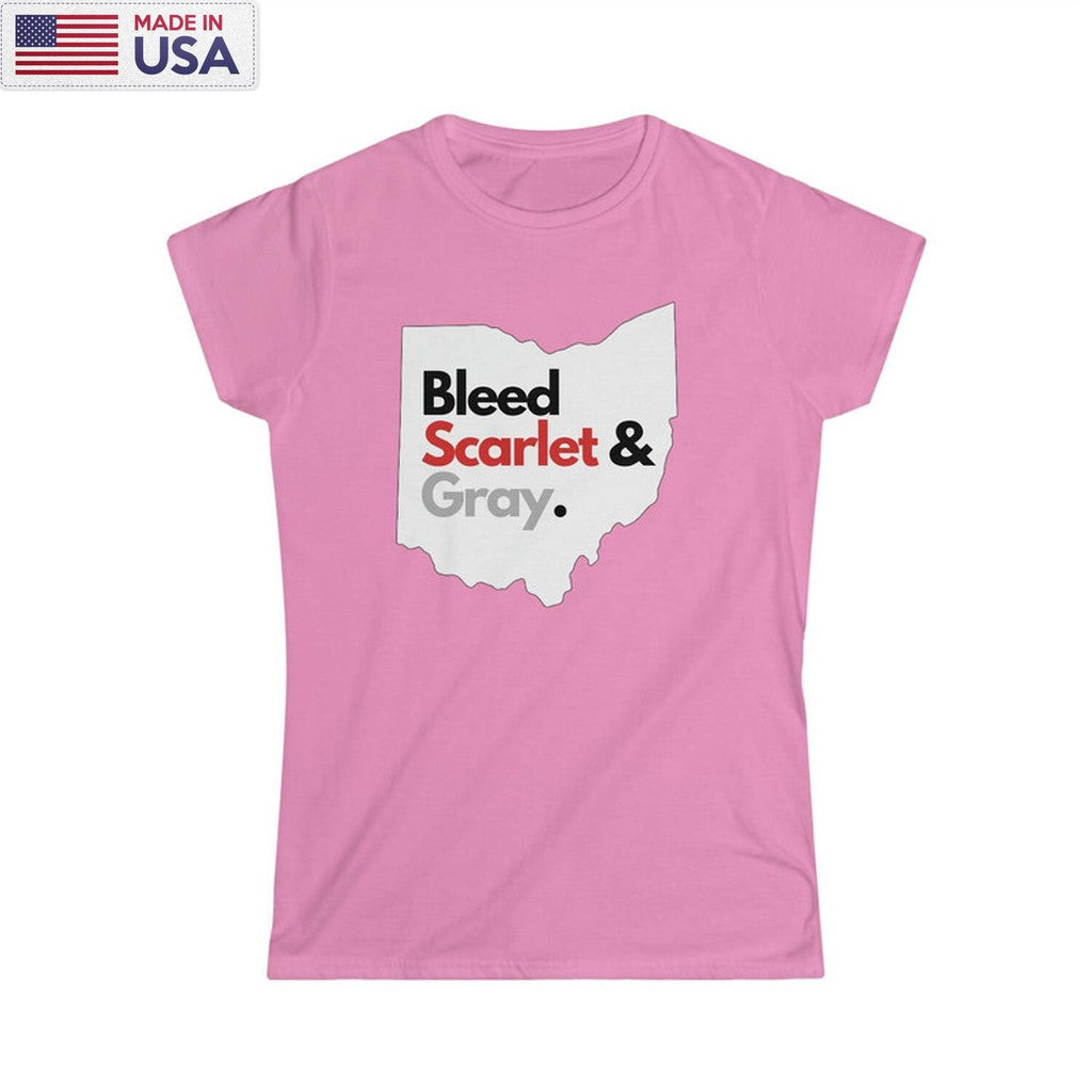 5 Ohio State Buckeys Bleed Scarlet And Gray Long Sleeve Unisex Hoodie