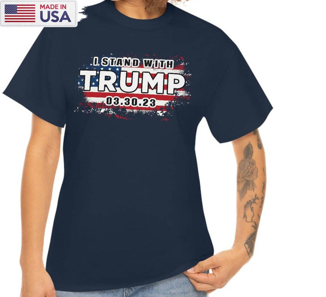 I Stand With Trump Shirt, Trendy Long Sleeve Short Sleeve