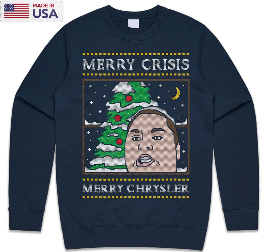 Merry Crimus Crisis Chrysler Shirt, Christmas Jumper Sweater Unisex Hoodie