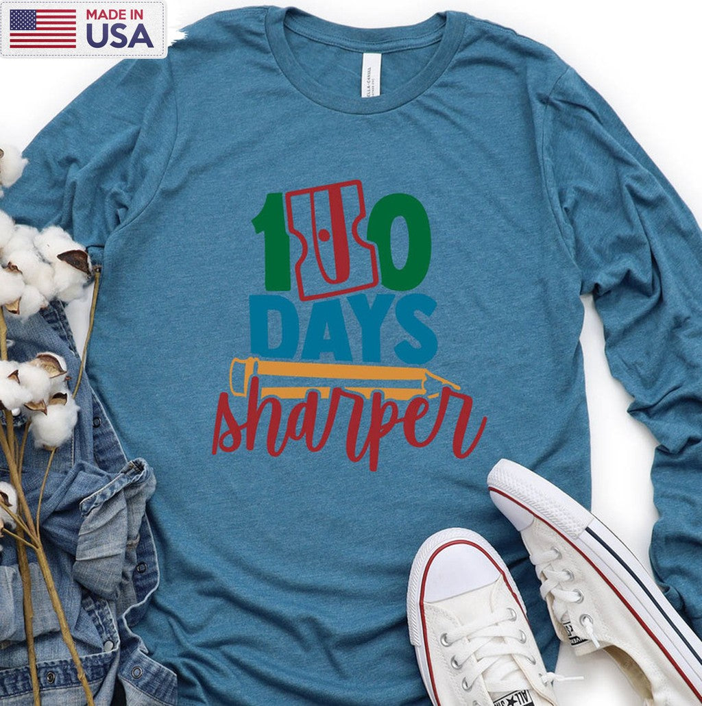 100 Days Sharper Trendy Shirt, Vintage Crewneck Unisex Hoodie
