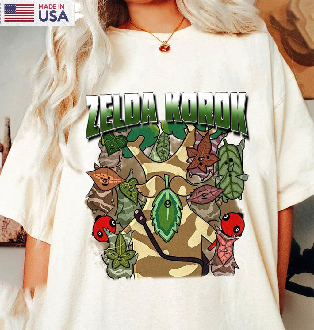 Zelda Korok Shirt, Flora Of Hyrule Unisex Hoodie Long Sleeve