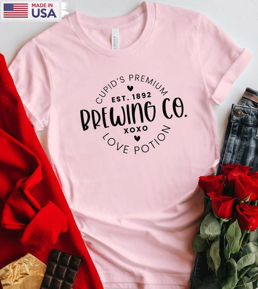 Cupid's Brewing Co Vintage Shirt, Valentines Day Tee