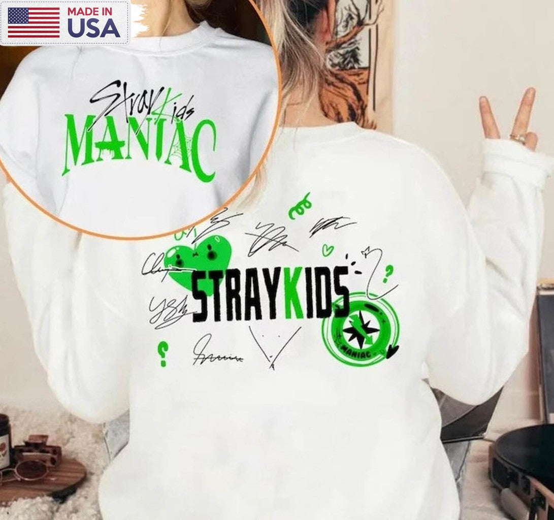 5 Stray Kids Maniac Sweatshirt , Stray Kids World Tour Tee