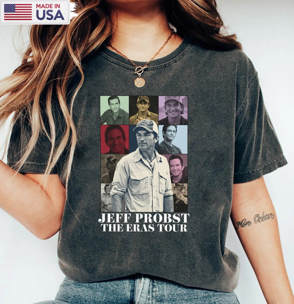 Retro Jeff Probst The Eras Tour Sweatshirt, Retro Jeff Probst Shirt Short Sleeve