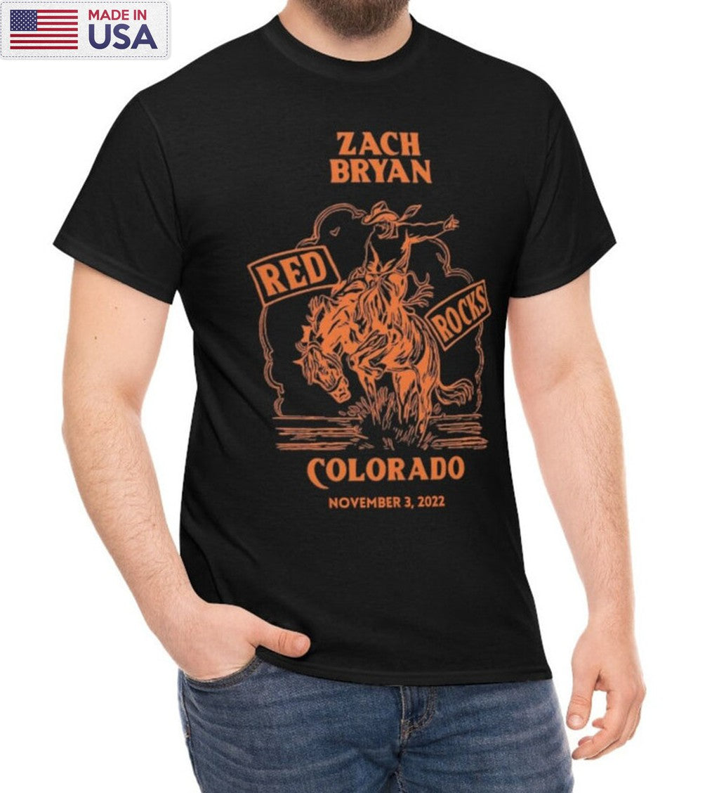 Zach Bryan Red Rocks Shirt, American Heartbreak Tour Sweatshirt Hoodie
