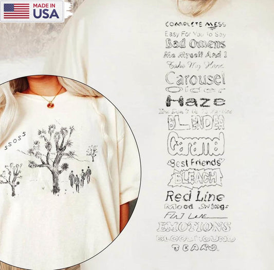 5 Seconds Of Summer Shirt, 5sos Album Tracklist Long Sleeve Crewneck