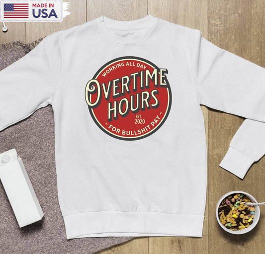 5 Vintage Vibes Overtime Work For Bullshit Pay Shirt, Rich Men North Of Richmond Tee
