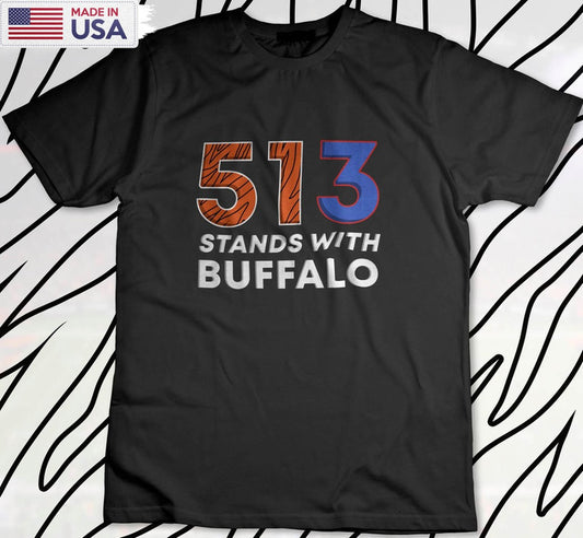 513 Stands With Buffalo Trendy Shirt, Damar Hamlin Short Sleeve Unisex Hoodie