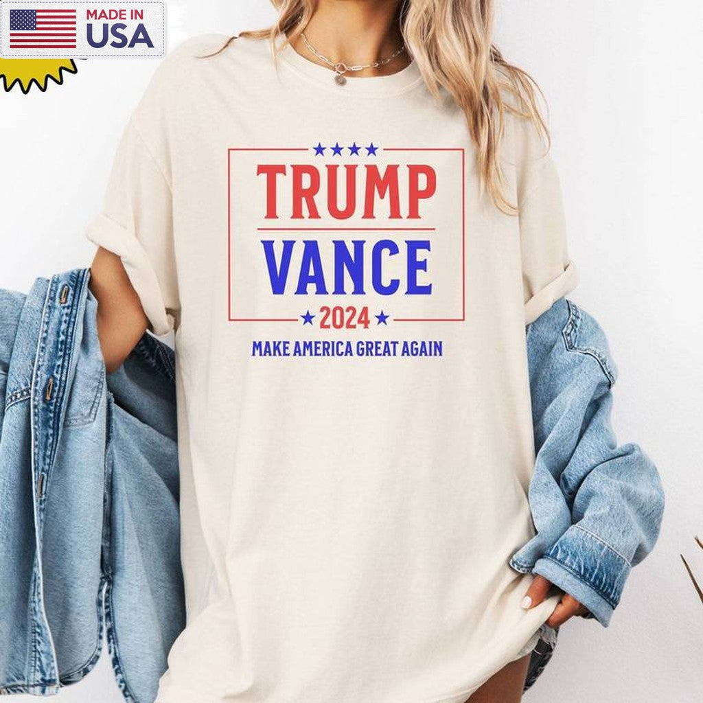 Awesome Trump Vance Shirt, Groovy Trump 2024 Election Tee Tops Sweater