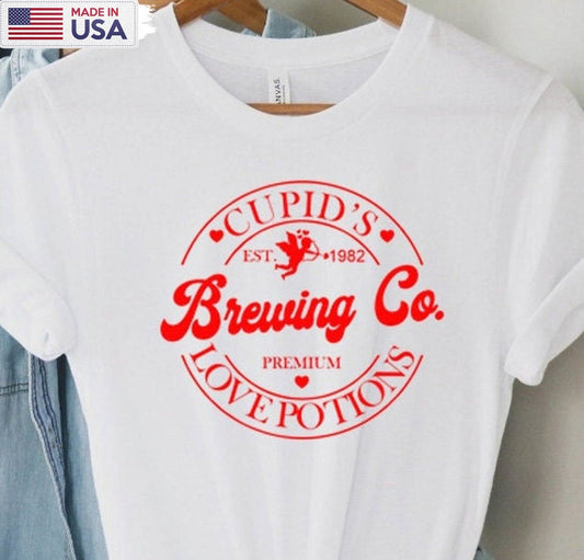 Cupid's Brewing Co Shirt, Vintage Valentine Long Sleeve Unisex T-shirt