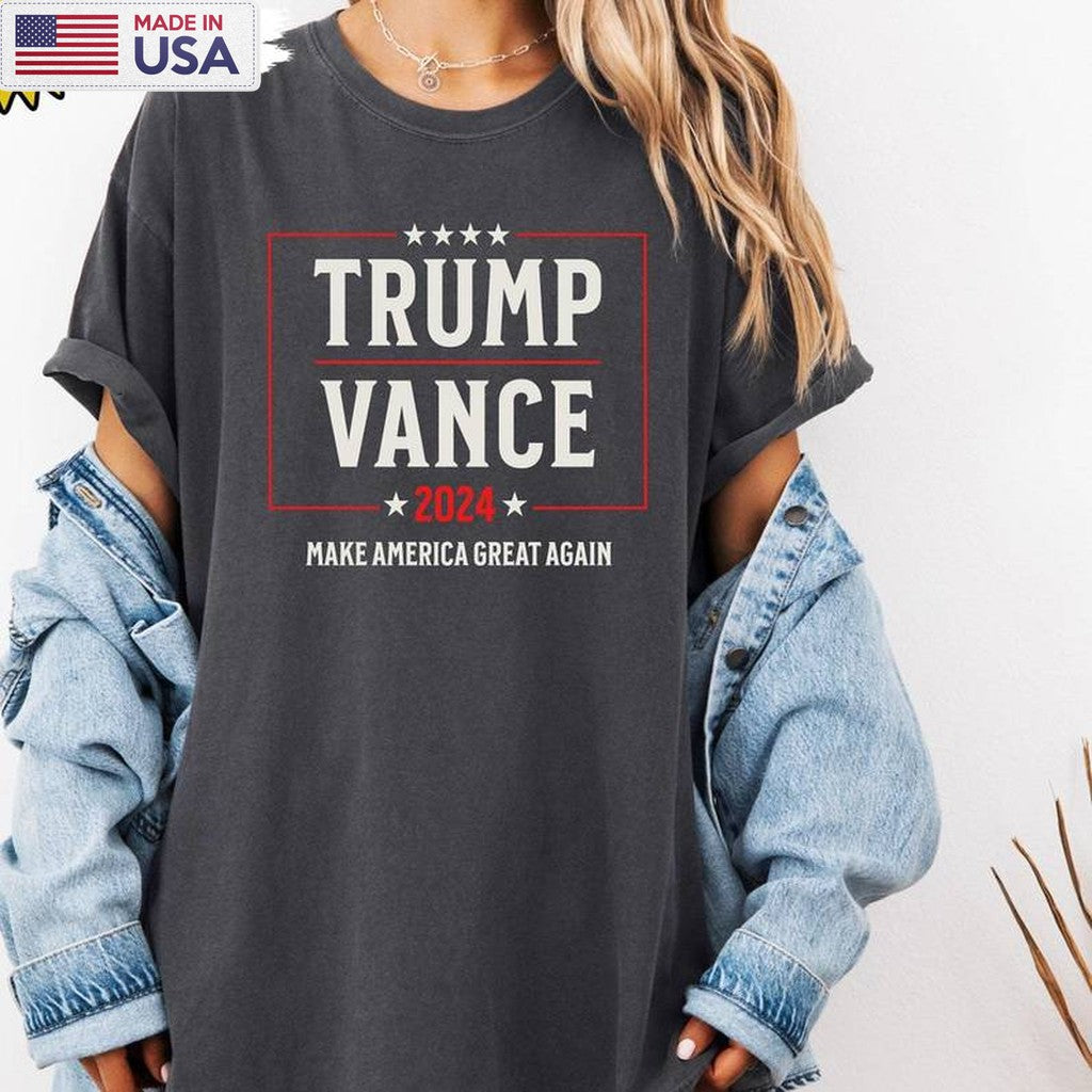 Awesome Trump Vance Shirt, Groovy Trump 2024 Election Tee Tops Sweater