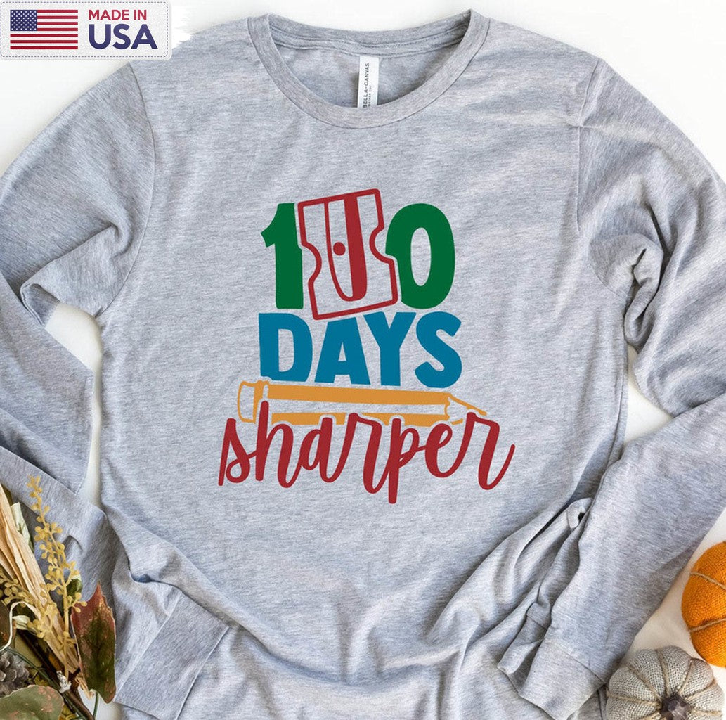 100 Days Sharper Trendy Shirt, Vintage Crewneck Unisex Hoodie