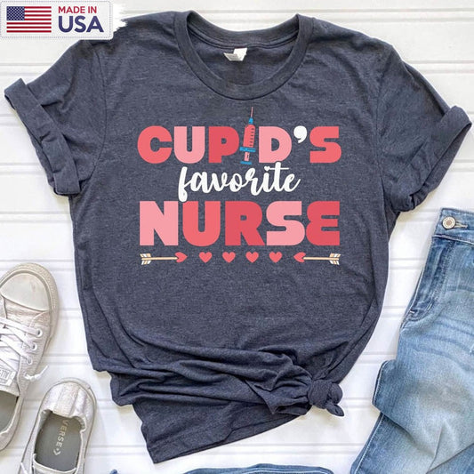 Cupid's Favorite Nurse Funny Shirt, Valentine Vintage Unisex Tee